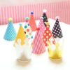 Children's birthday party, polka dot ball party hat, Crown hat 11-piece set, baby first birthday and full moon photo Application Scenario